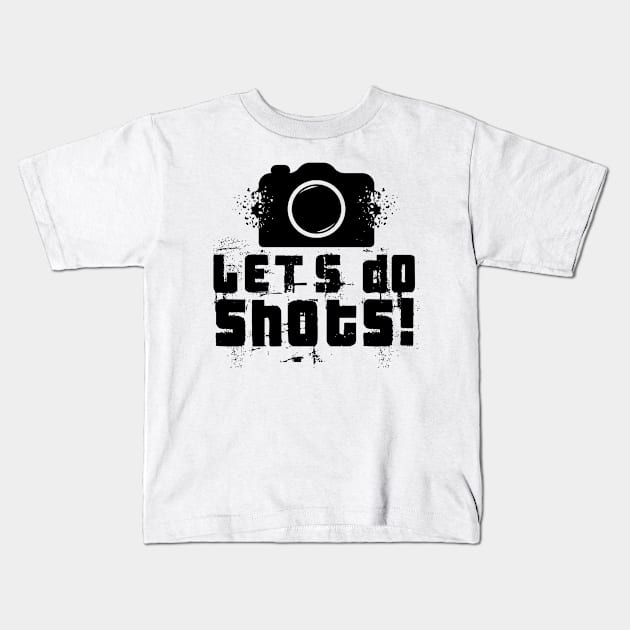 Let's Do Shots Fractal Funny Kids T-Shirt by Mellowdellow